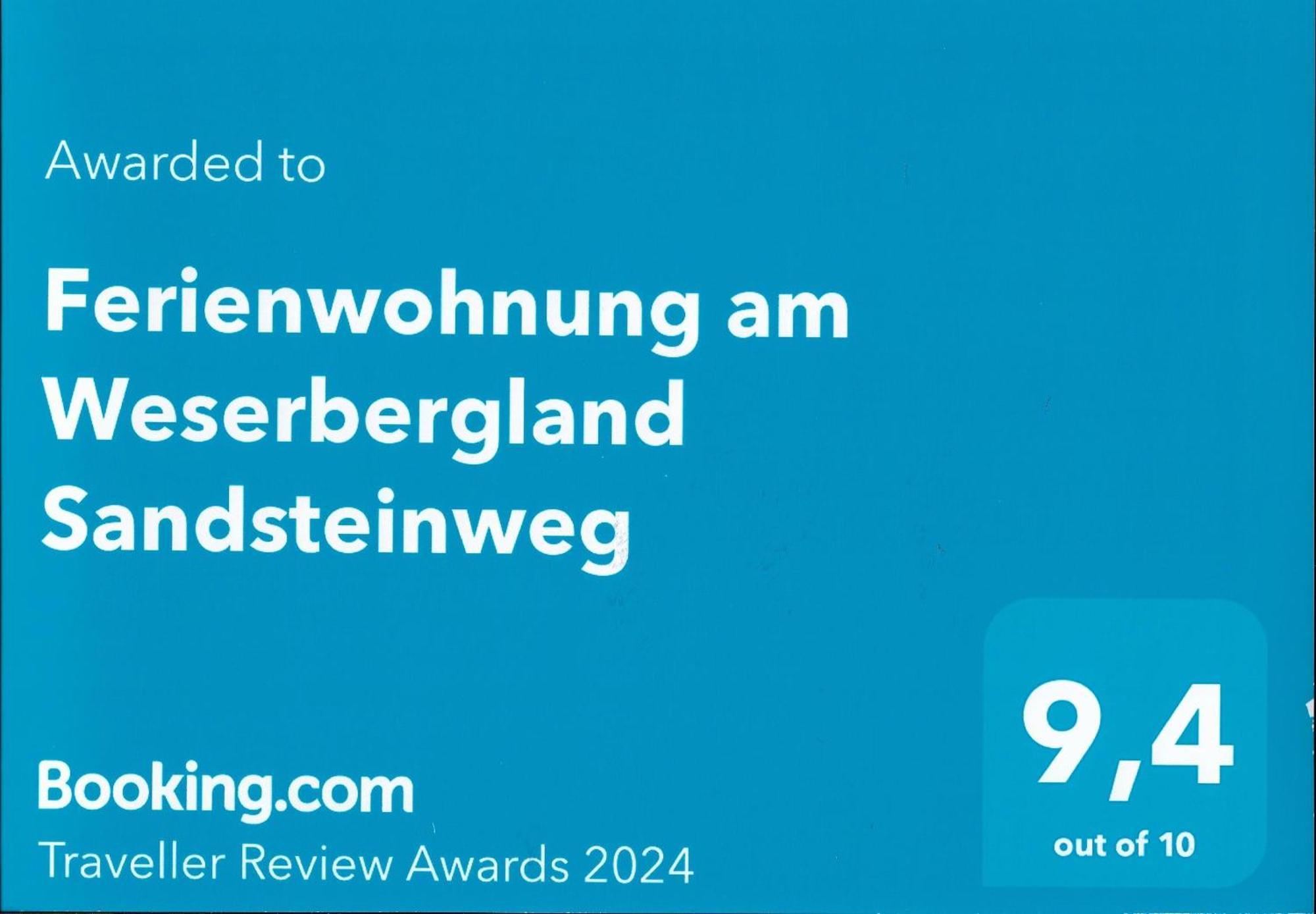Ferienwohnung Am Weserbergland Sandsteinweg Arholzen Exteriér fotografie